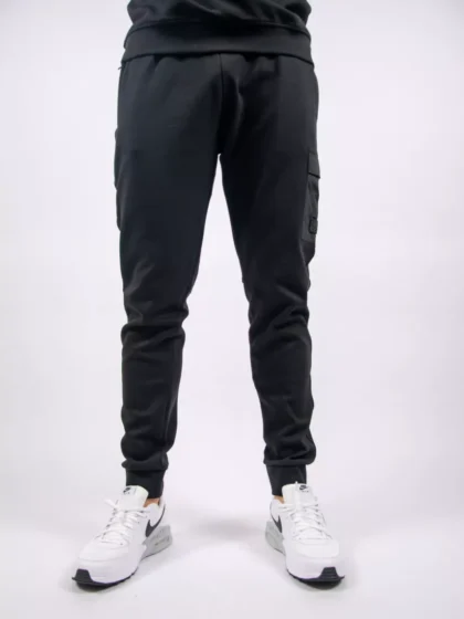 Malelions nylon pocket sweatpants 900 black