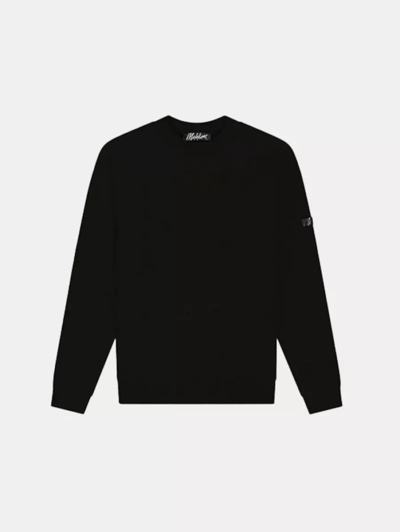 Malelions oversized knitted sweater 900 black