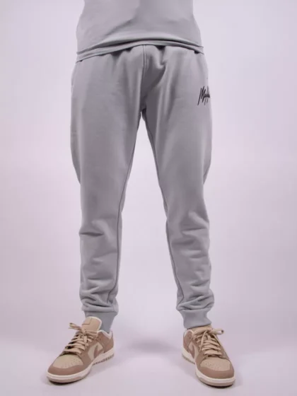 Malelions striped signature sweatpants 691 ocean grey