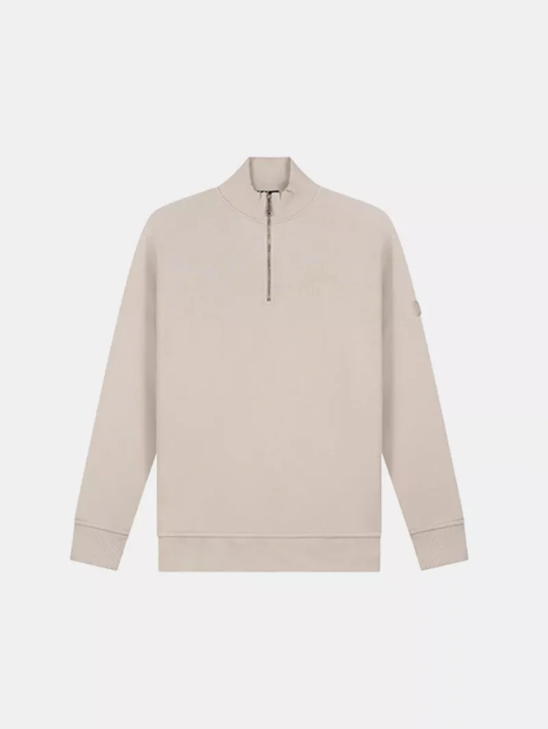 Malelions turtle half zip sweater 099 sand