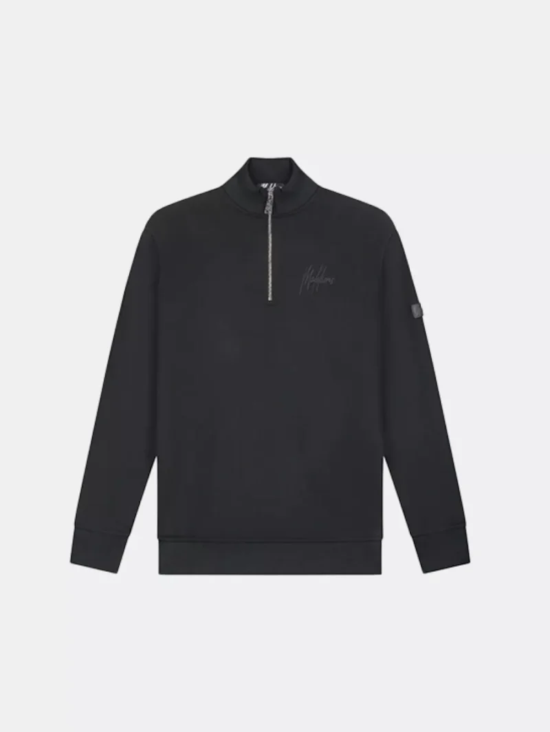 Malelions turtle half zip sweater 900 black