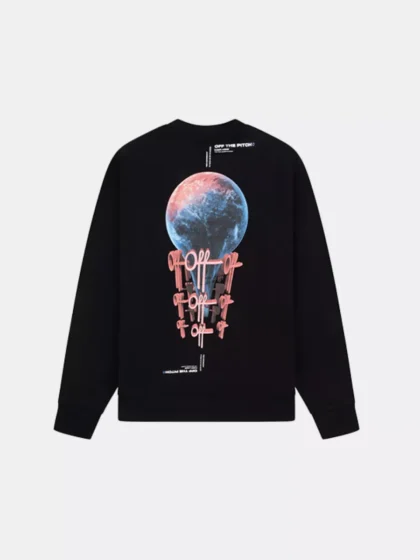 OFF THE PITCH world crewneck 998 black