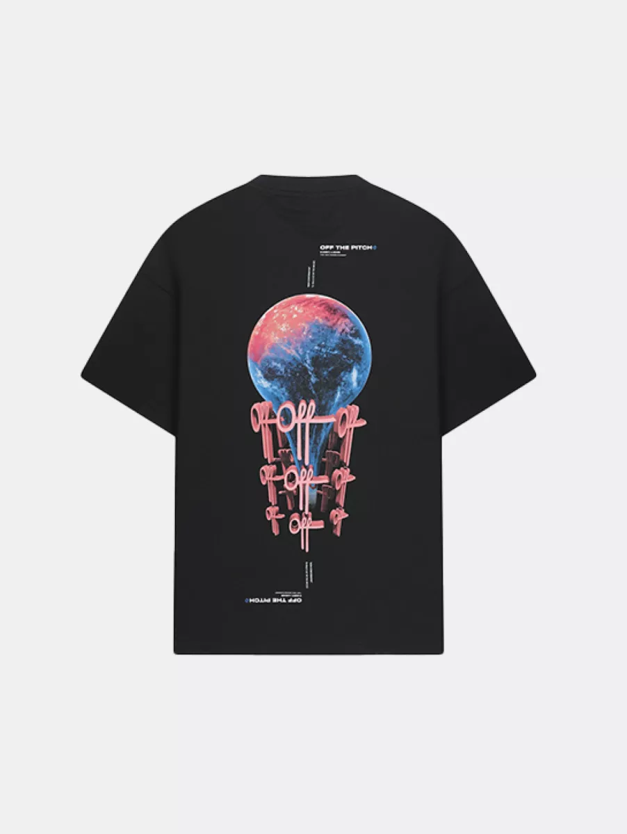 OFF THE PITCH world loose fit tee 998 black