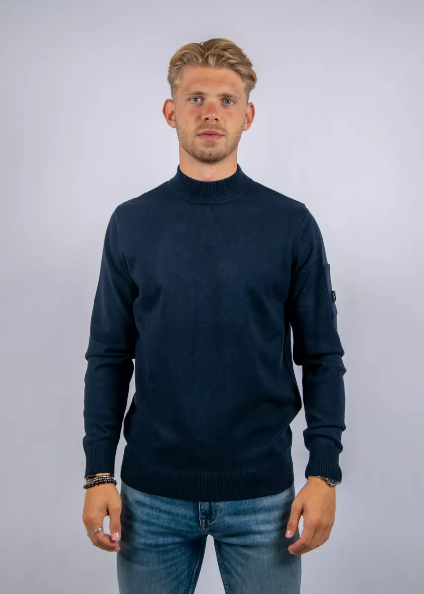 Quotrell Cannes Knitted Sweater 2 Quotrell cannes knitted sweater navy