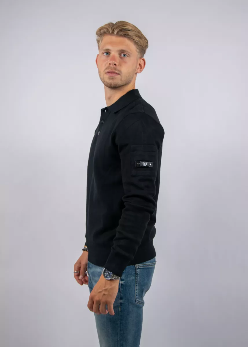 Quotrell Couteux Knitted Button Up 2 Quotrell couteux knitted button up black