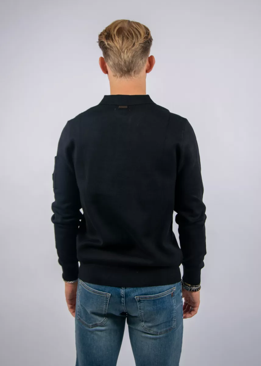 Quotrell Couteux Knitted Button Up 3 Quotrell couteux knitted button up black