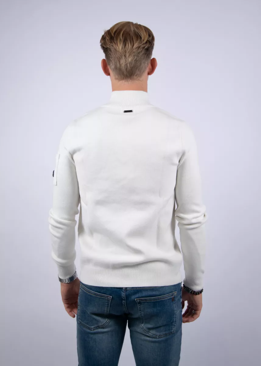 Quotrell Palace Knitted Halfzip 3 Quotrell palace knitted halfzip ecru