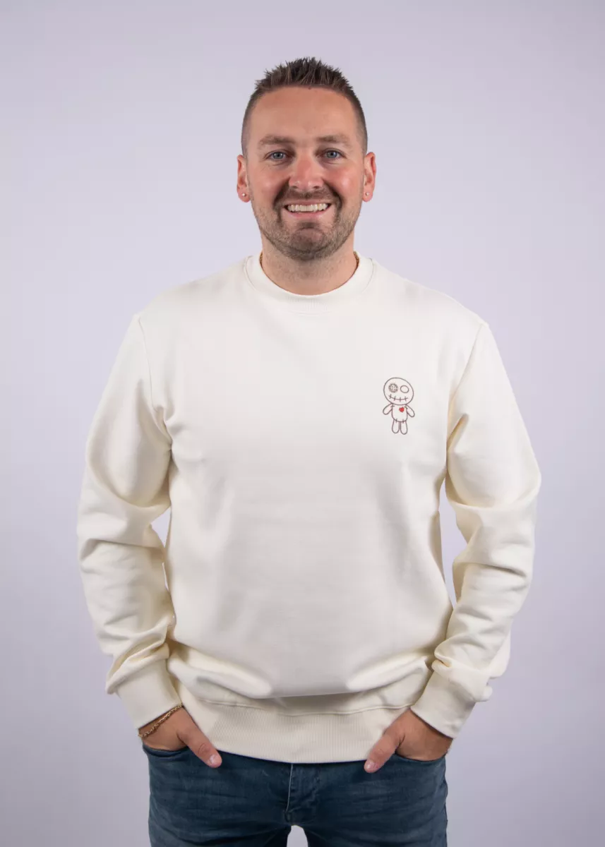 Wrong Friends brooks sweater beige