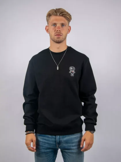 Wrong Friends brooks sweater black