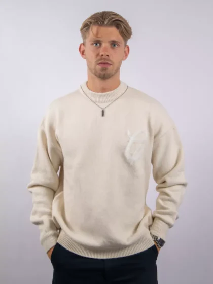 Croyez fluffy essence knit sweater 2102 cream