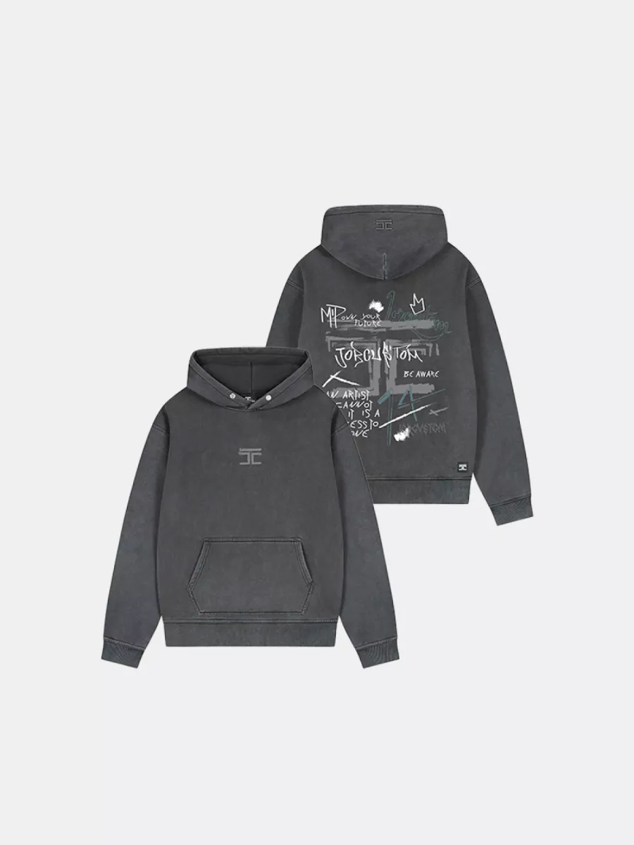 Jorcustom artist hoodie acidgrey