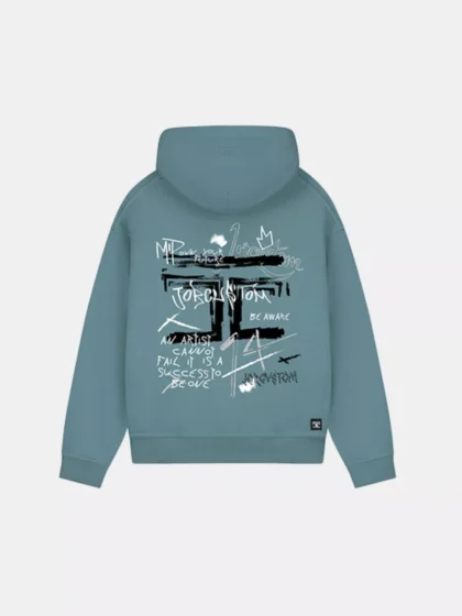 Jorcustom artist hoodie oceanblue