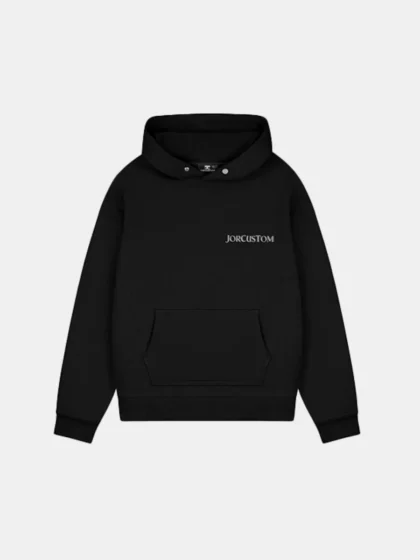 Jorcustom ribbon hoodie black