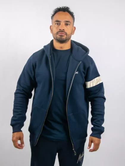 Malelions captain zip hoodie 303 navy