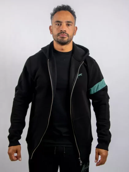 Malelions captain zip hoodie 900 black