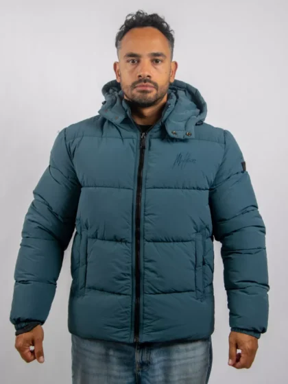 Malelions donn puffer jacket 970 blue slate