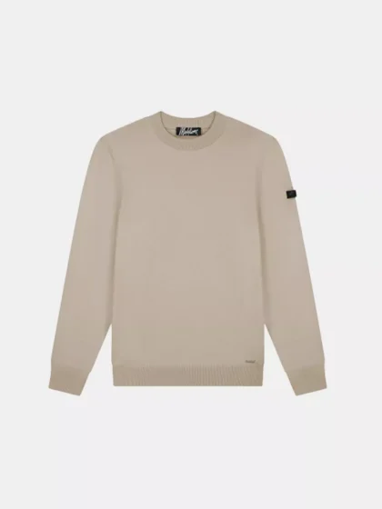 Malelions knitted crewneck 099 sand