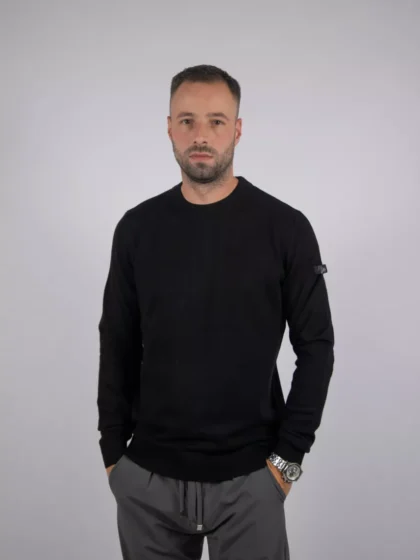 Malelions knitted crewneck 900 black