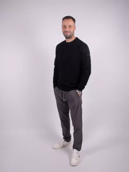 Malelions knitted crewneck 900 black