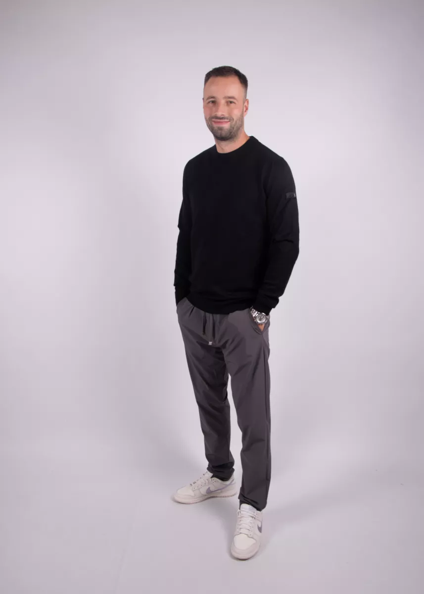 Malelions knitted crewneck 900 black