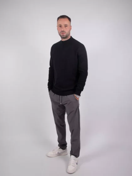 Malelions knitted mockneck sweater 900 black