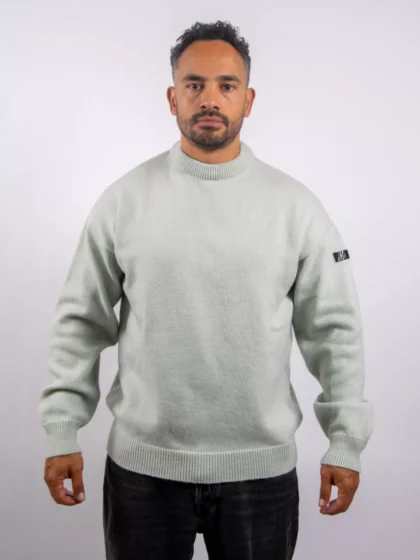 Malelions oversized knitted sweater 691 ocean grey