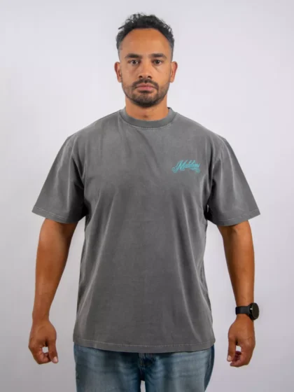 Malelions playing cards t-shirt 848 acid wash