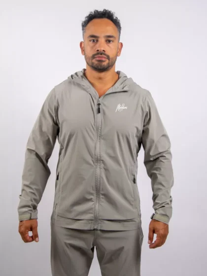 Malelions sport running jacket 199 light grey