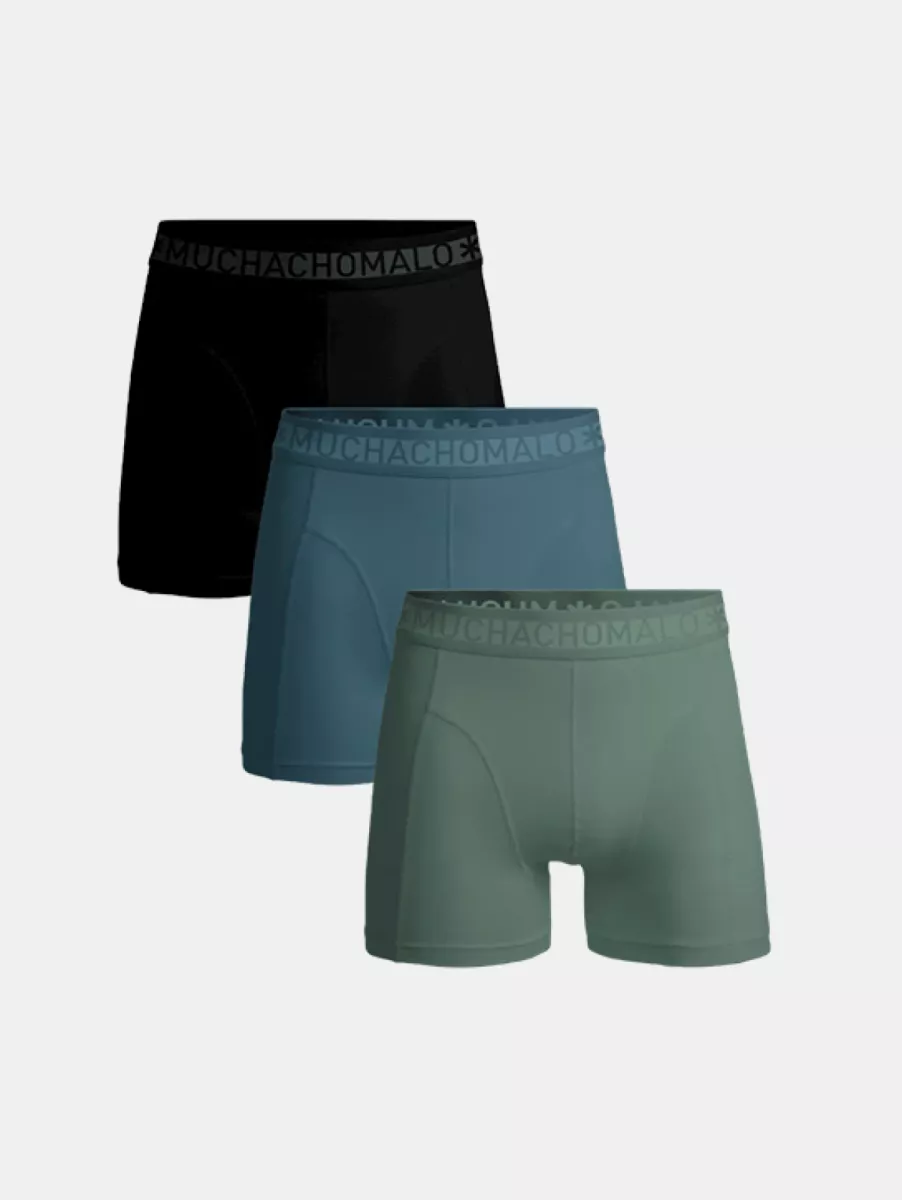 MUCHACHOMALO solid1010-663 3-pack green/blue/black