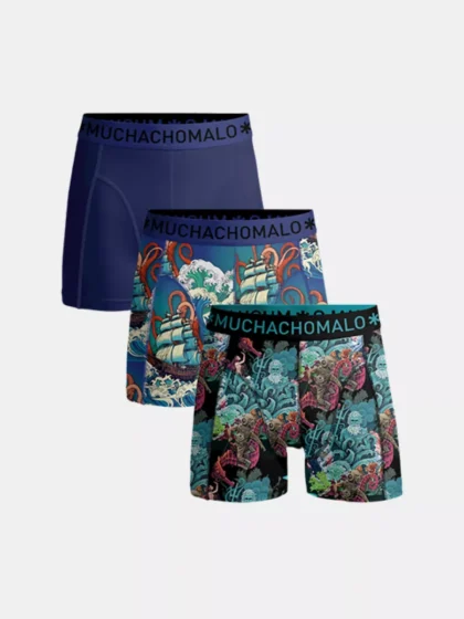 MUCHACHOMALO waterelements1010-07 3-pack print/print/blue