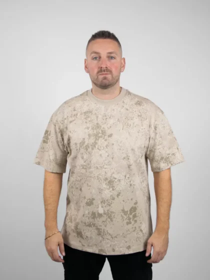 OFF THE PITCH blotch loose fit tee 103 sand