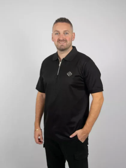 XPLCT plate polo black