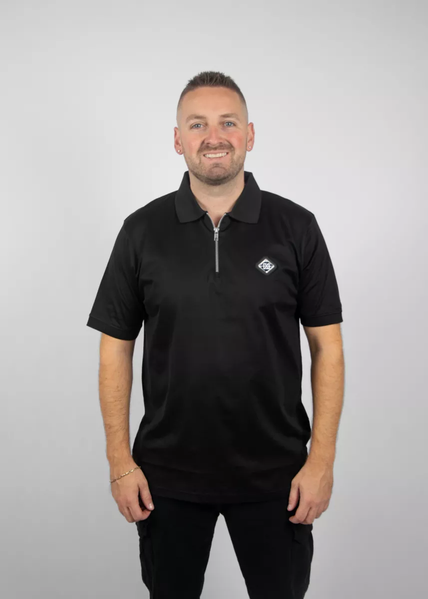XPLCT plate polo black
