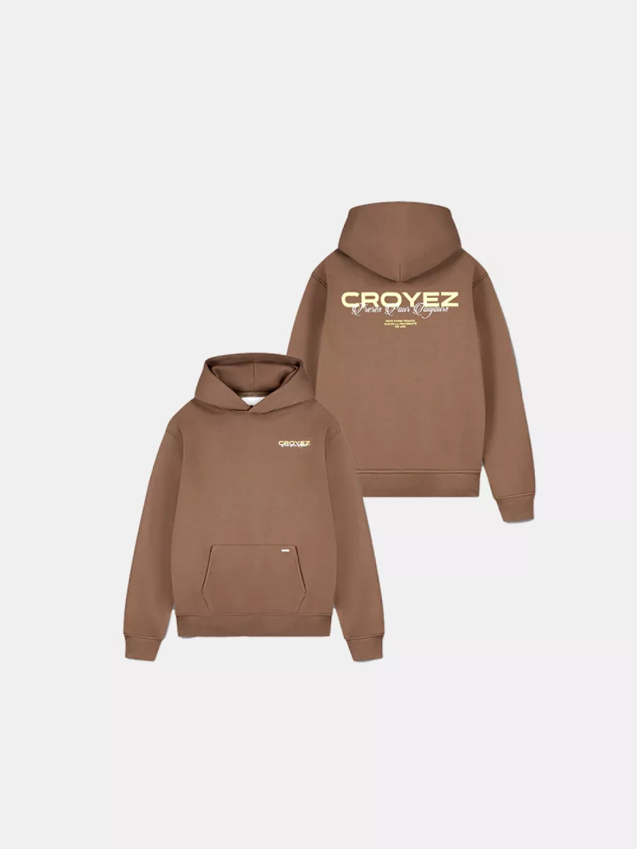 Croyez freres hoodie brown