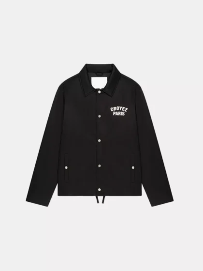 Croyez paris padded coach jacket 2900 black