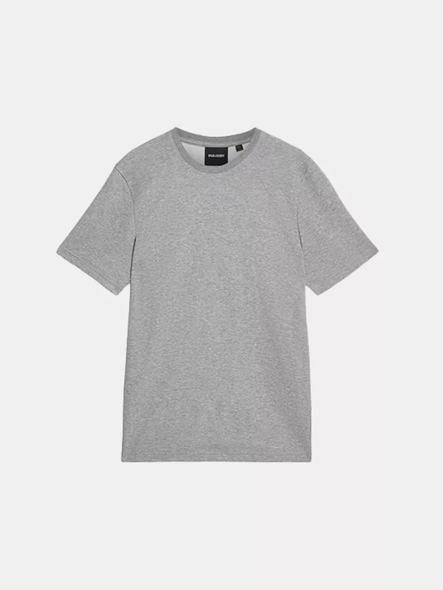 Lyle & Scott ts2328v t28 mid grey marl