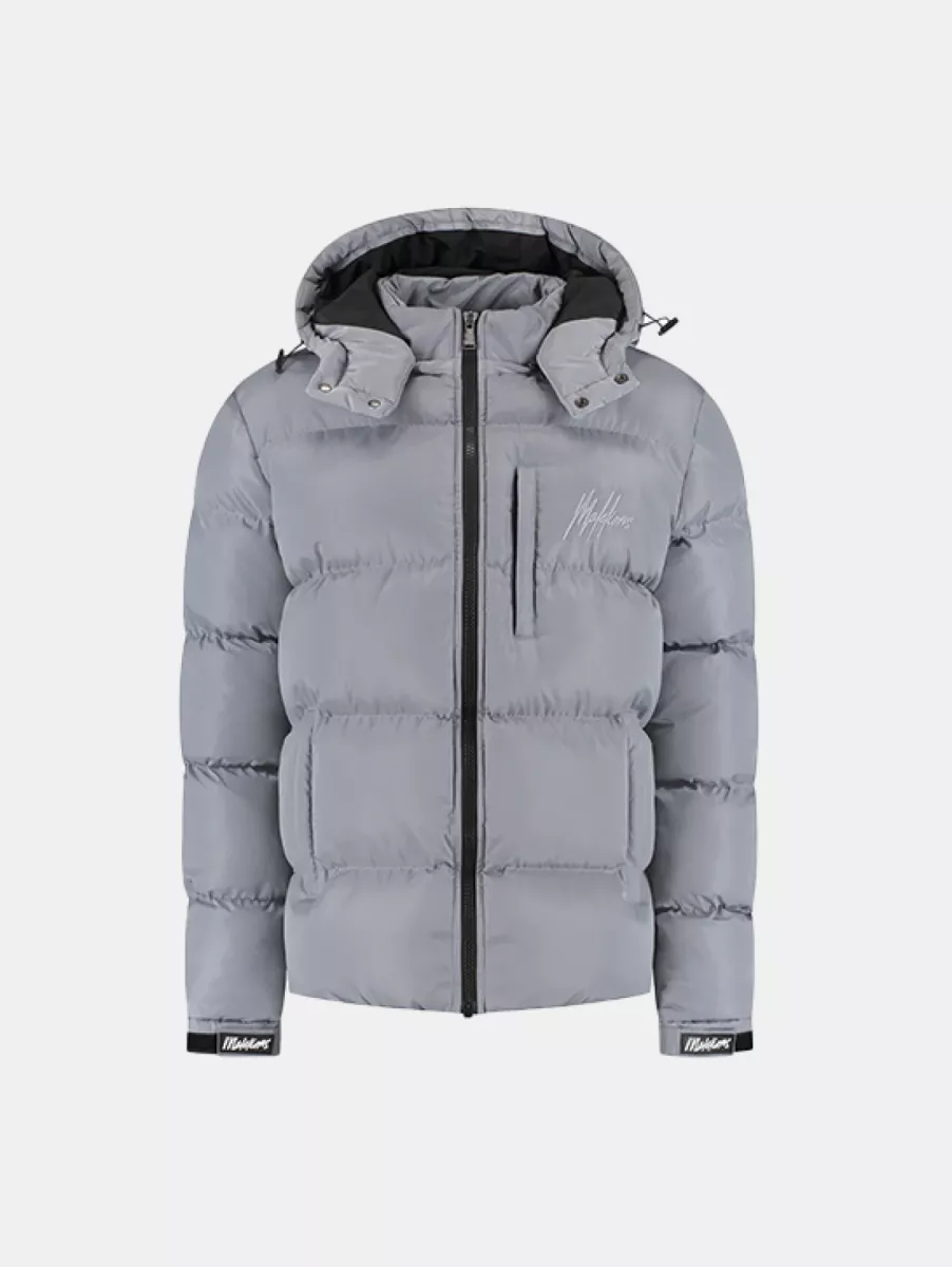 Malelions sport astro puffer jacket light grey