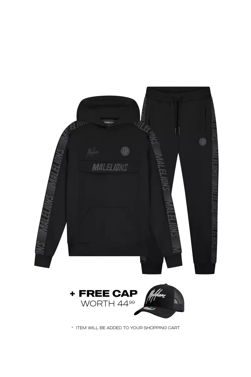 Malelions sport warming up tracksuit black/antra