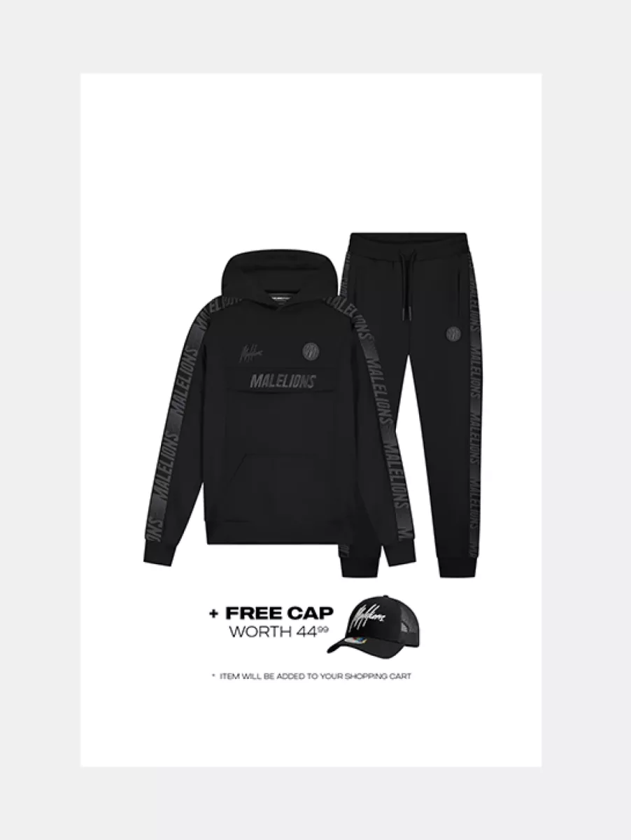 Malelions sport warming up tracksuit black/antra