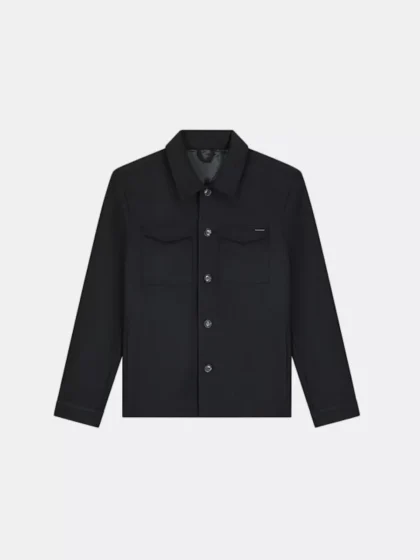 Malelions wool shacket 900 black