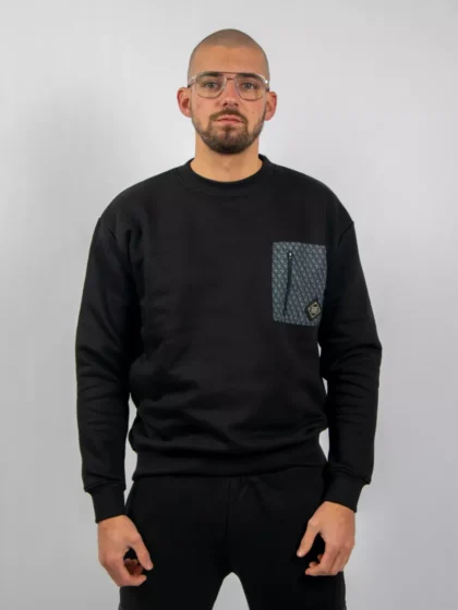 XPLCT shade crewneck black