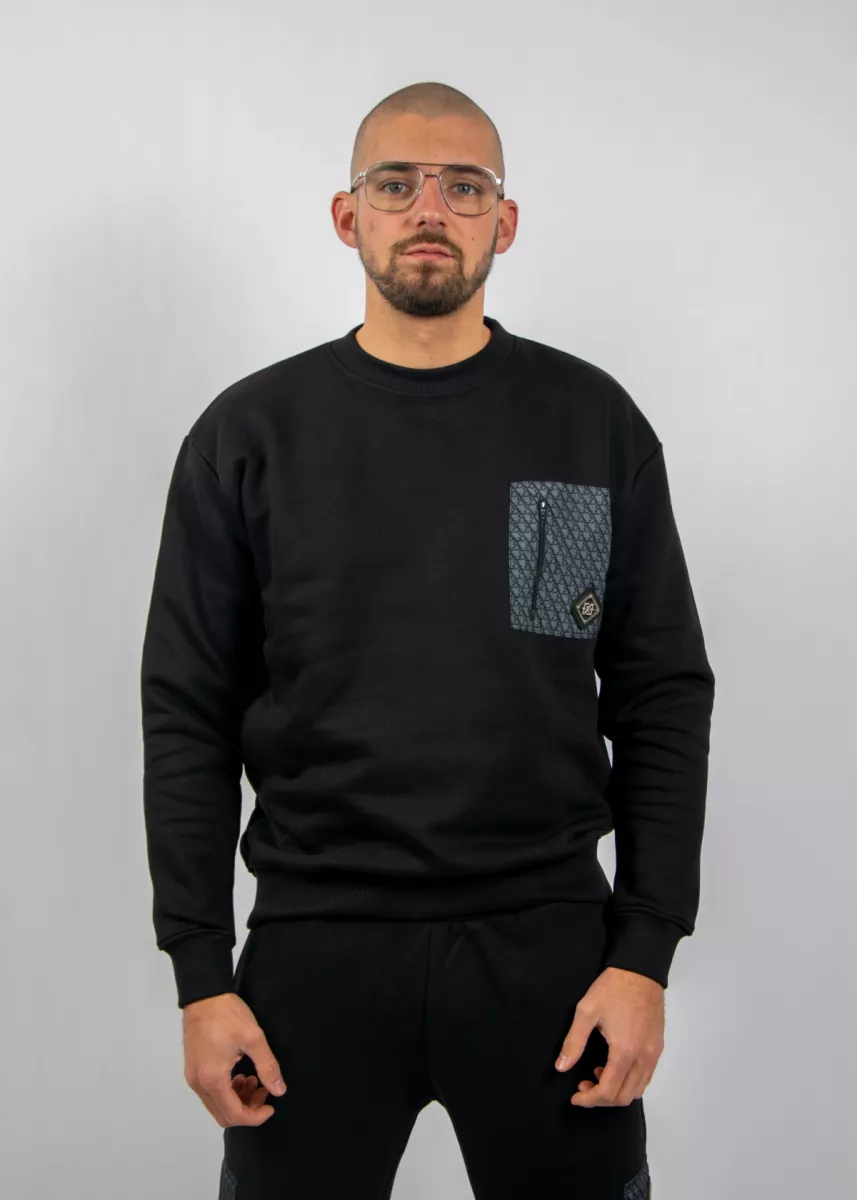 XPLCT shade crewneck black