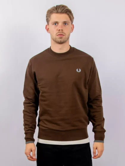 Fred Perry m7535 49a brnttbcc/stkprtb
