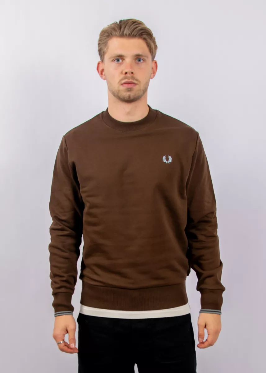 Fred Perry m7535 49a brnttbcc/stkprtb
