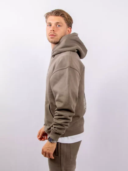 Jorcustom artist oversized hoodie vintage green