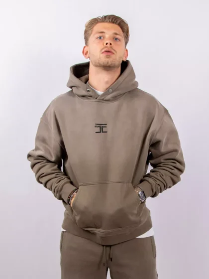 Jorcustom artist oversized hoodie vintage green