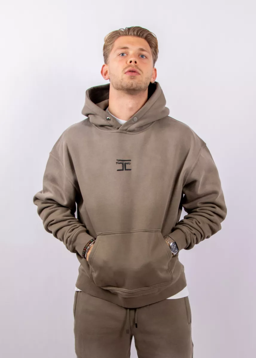 Jorcustom artist oversized hoodie vintage green