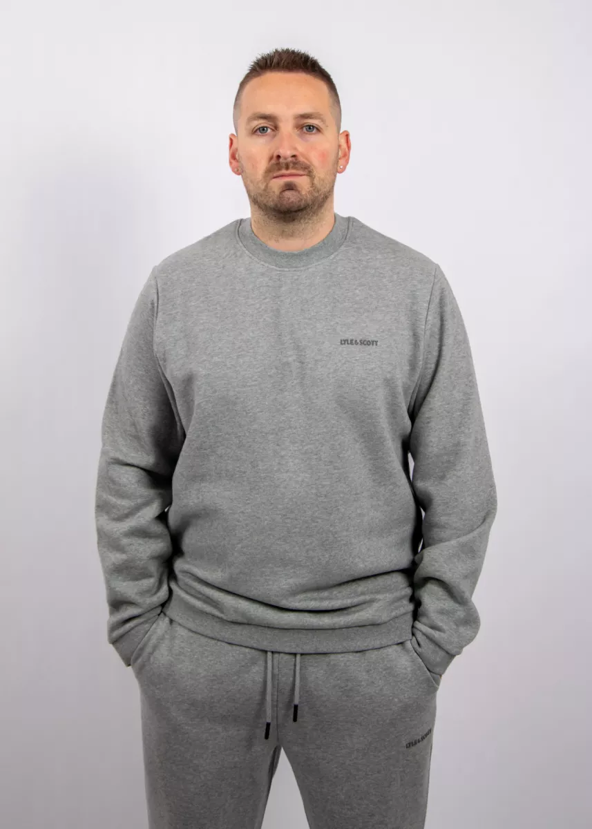 Lyle & Scott ml2395v t28 mid grey marl