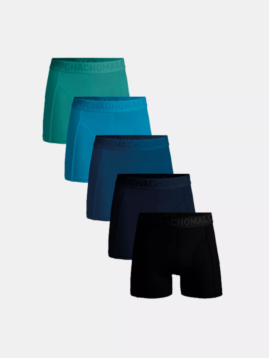MUCHACHOMALO lcsolid1010-136 5-pack black/blue/green