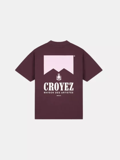 Croyez classique t-shirt burgundy